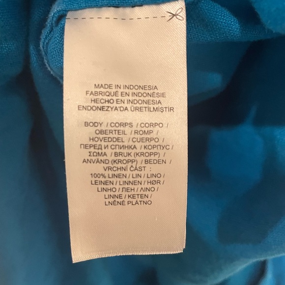 Ralph Lauren Turquoise Linen Dress w/ belt and pockets - Picture 5 of 5